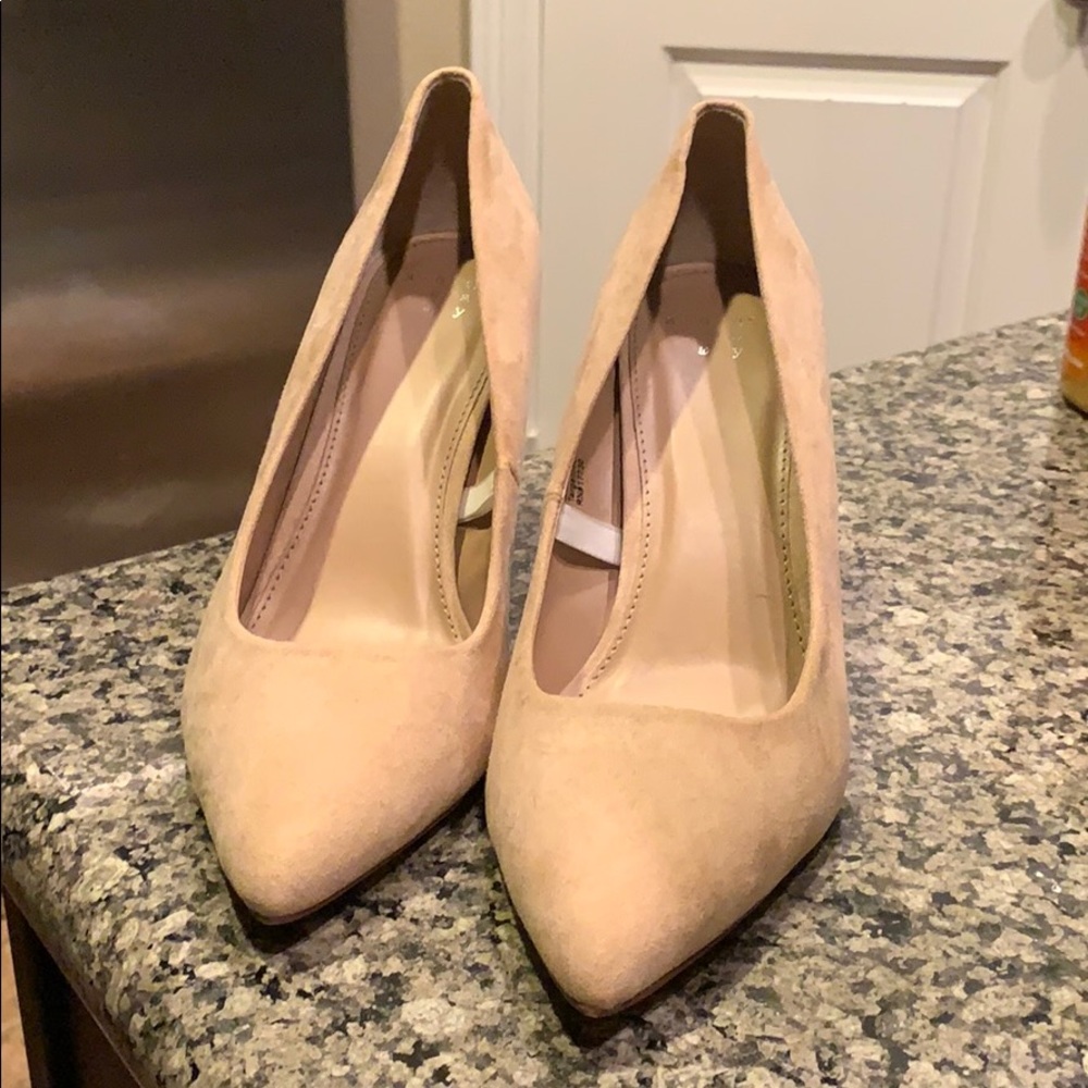 Suede Pecan Heels